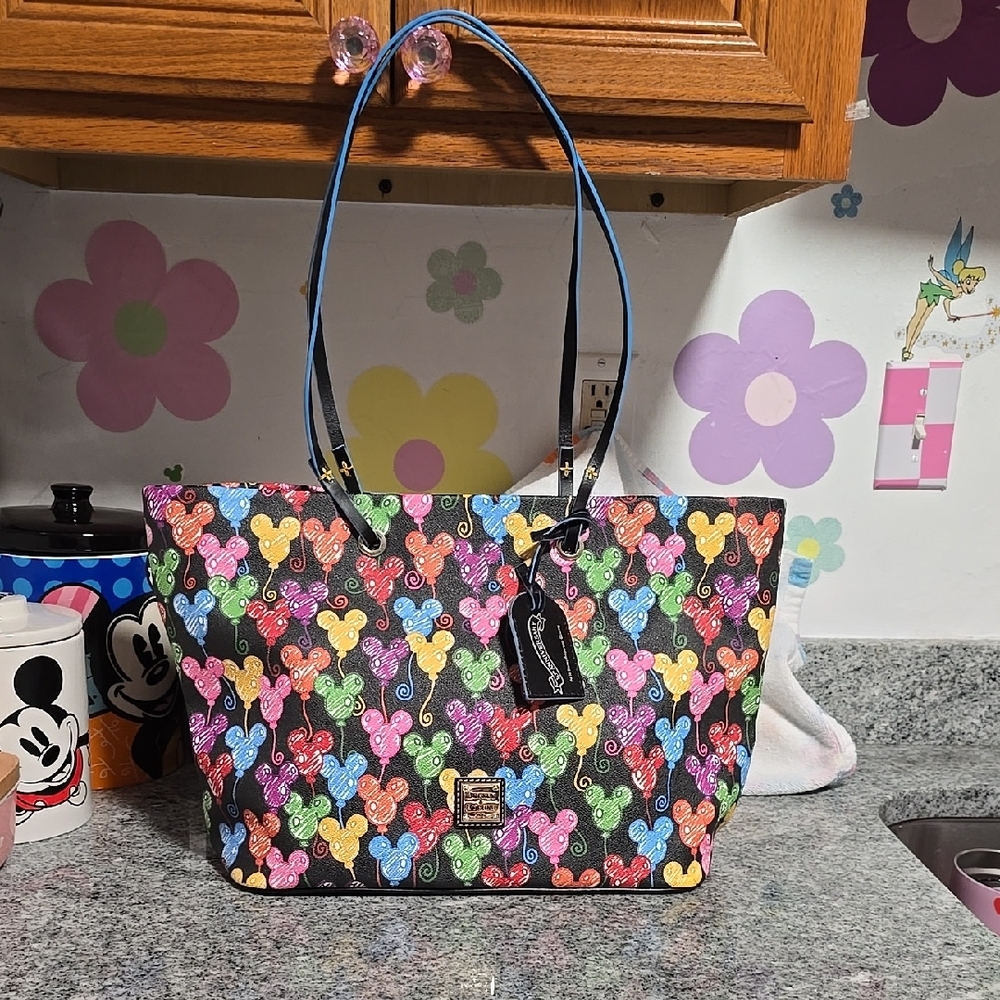 Dooney And Bourke Disney Mickey Mouse Balloon Tote Bag.